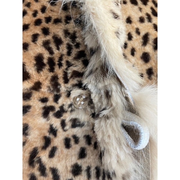 Italian Rabbit Fur Long Coat Size Medium | Pelliccia Coniglio - Picture 5 of 14